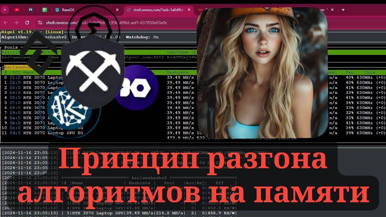 Принцип разгона видеокарт на алгоритмах, использующих память. Теория и практика.