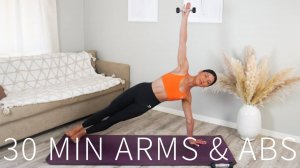 30 MIN ARMS & ABS WORKOUT || At-Home Pilates - Move With Nicole