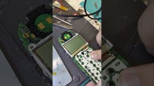 ремонт дисплея с помощью зажигалки Motorola m3688