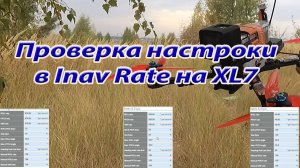 Проверка настройки Rate в Inav на XL7