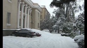 Снег в Алуште 02.02.2012