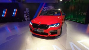 Обзор рестайл BMW M5 F90 Competition Imola Red 2021 / БМВ М5 Ф90 Компетишн Красный  Имола