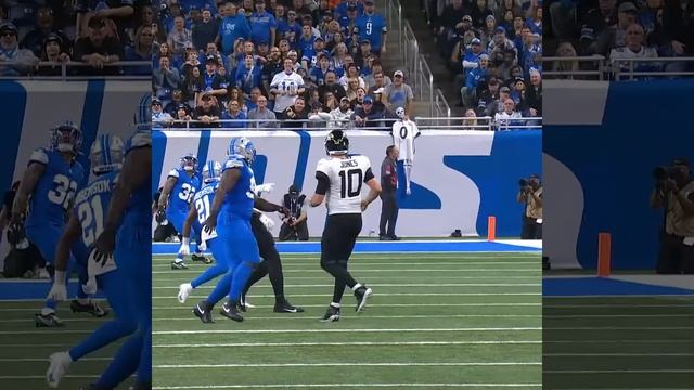 Kerby Joseph intercepts the Mac Jones pass vs. Jacksonville Jaguars