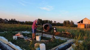 Первый замес арболита - опилкобетона.Строим дом из арболита. Арболит.Опилкобетон.