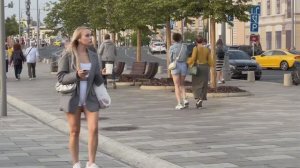 4K. Hot Moscow, Life, Beautiful Girls, Cars, Summer in Russia. 2023.