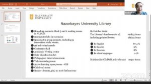Телемост с библиотекой университета Назарбаев (Казахстан)