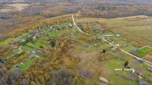 Деревня Люболяды ~ Новгородский район ~ обзор с высоты птичьего полета аэросъемка