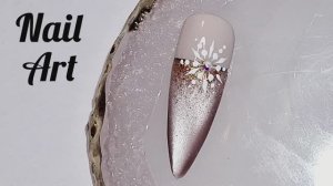 Простой, эффектный новогодний маникюр. МК