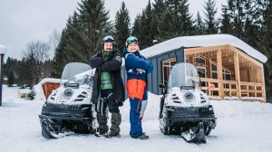 Усьвинские столбы и каменный город. Маршруты на снегоходах по Усьве.