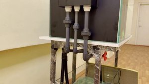 Морской аквариум с нижним сампом. Проверка работы системы.