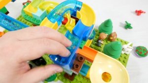 Строительные лего блоки ☆ КОнструктор лего Marble Run ASMR - медведи
