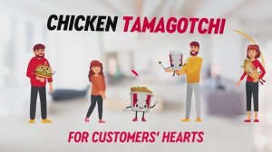 Chicken Tamagotchi for Customers’ Hearts