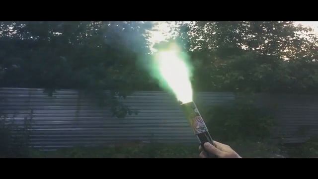 Факел зелёного огня ручной фаер ФОЗ УралПЗ