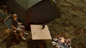 Blender 3d. Горы, палатка, эхо