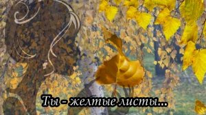 Ты и я (Ты - желтые листы…)