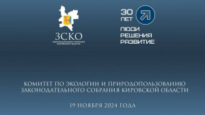 Заседание комитета по экологии 19.11.2024