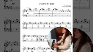 Carol of the Bells разбор с простыми нотами на канале