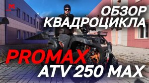 Полный ОБЗОР квадроцикла PROMAX ATV 250 MAX от мотосалона MAXMOTO🔥