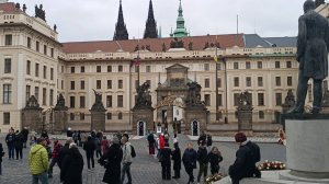 Торжественный развод и смена караула в Пражском Граде. Чехия. 15 ноября 2024 года