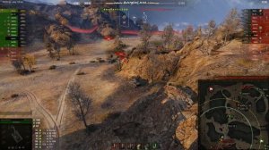 АМХ М4 54 один держит фланг из 5 танков