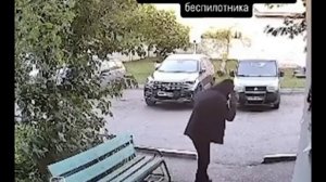 момент падения беспилотника