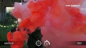 Цветной дым - Maxsem - MA0509 Red - красный - ручной - время дымления 30 сек. 45 калибр #PYROtehnik