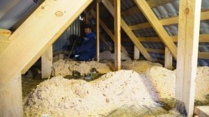 Опилки природный утеплитель на потолок для дома Съедят ли мыши_ Подвал ильича Выживаю и строю домик