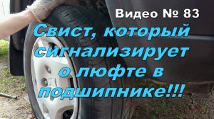 Свист в подвеске при повороте. Одна из возможных причин. Что надо проверить!