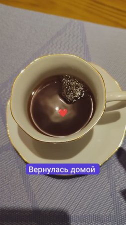 Вернулась домой