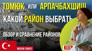 Арпачбахшиш или Томюк: что выбрать? 🤔 Плюсы и минусы жизни в двух районах Мерсина Турция 2024
