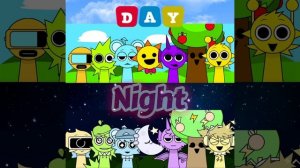 ☀️ DAY  NIGHT ⭐ [Sprunki Night Time Modded 2.0] #funny #memes #animation #sprunki #meme