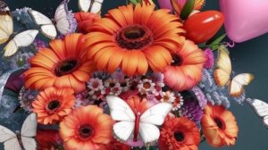 С Днем рождения ЖЕНЩИНЕ! Музыкальное поздравление и пожелания от друзей Открытка с Днем Рождения