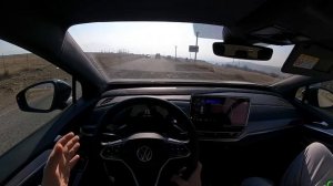 POV ТЕСТ-ДРАЙВ электромобиля VW iD4 2WD по Армении с комментариями владельца 2023