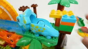 Американские горки ЛЕГО Building Block ☆ Конструктор Marble Run ASMR! Два колеса обозрения и забавна