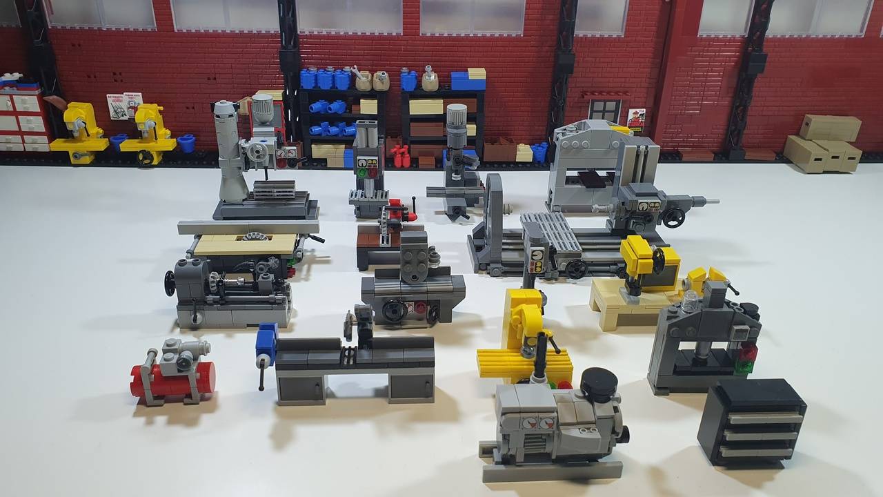40 минут строю станки из LEGO для завода . лего инструкция смотреть онлайн