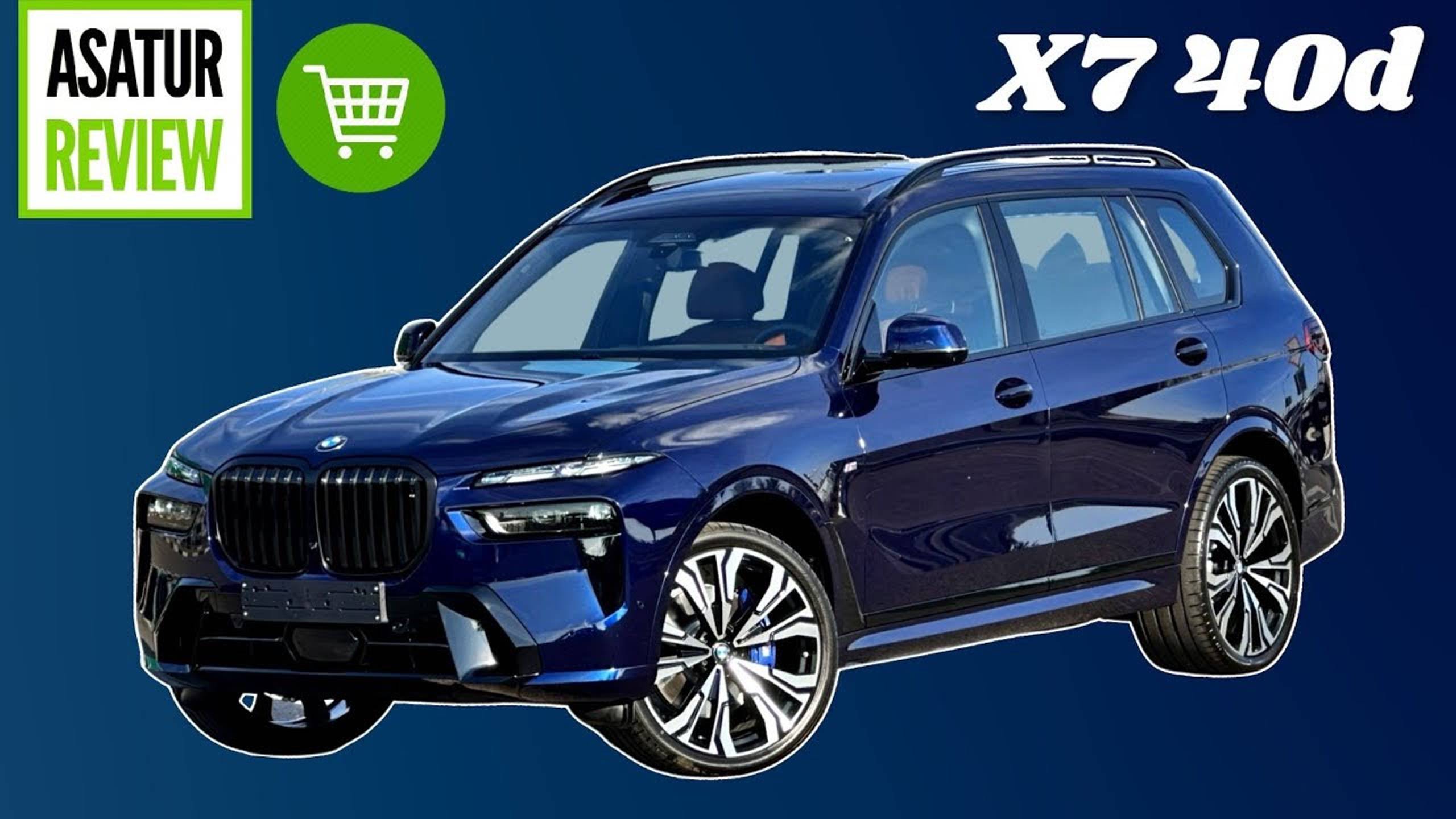 В ПРОДАЖЕ Рестайл BMW X7 40d M-Sport Синий Танзанит на Тартуфо, Параллельный импорт из Германии 2023