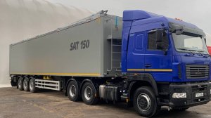 Механизм работы сдвижных полов в полуприцепе щеповозе SAT150