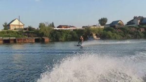 Вечерние покатушки на лыжах.