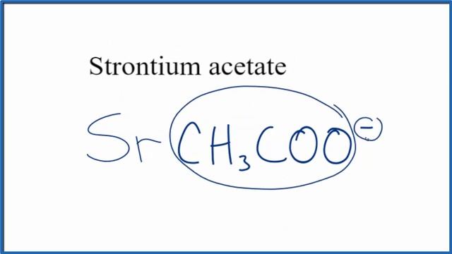 How to Write the Formula for Strontium acetate смотреть онлайн
