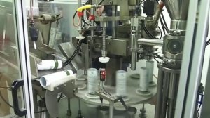 Работа тубонаполнительной машины Omega-40PL / Operation of tube filling machine Omega-40PL