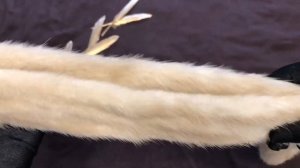 Пояс норковый "колотый лед".