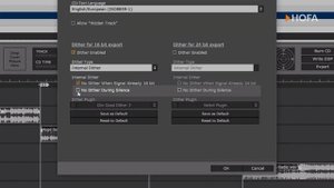 Dithering in HOFA CD-Burn.DDP.Master PRO