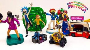 МОЯ КОЛЛЕКЦИЯ ФИГУРОК СДЕЛАННЫХ ИЗ ПЛАСТИЛИНА