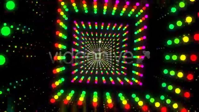 Motion Graphics VJ Dancing Colorful Neon Light Tunnel Footage | Videohive смотреть онлайн