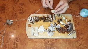 СУШКА ГРИБОВ НА НИТОЧКЕ!