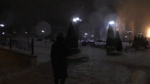 Снежный вечер в поселке Шолоховский.  Сила веры. Студия МарАнт