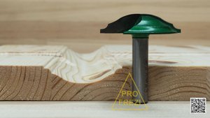 Фасонная фреза для филенки Алмаз 2433 D40. Фрезы для ручного фрезера и станков с ЧПУ по дереву и МДФ