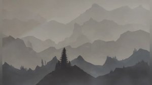 Горы в тумане. Сделай так же, это легко. Красиво. Своими руками.