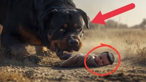 Свирепый Голодный Бойцовый Собака Находит Брошенного Беспомощного Младенца. То, Что Произойдет Даль