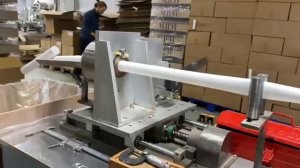 3-layer Sunway extruder of plastic collapsible tube. Video 2